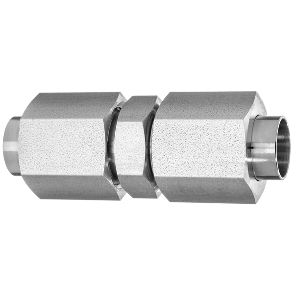 Usa Industrials 37 Deg Flared Fitting - 316SS - Straight Connector - 3/8" OD ZUSA-TF-37FL-18